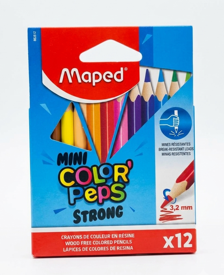 Crayon de couleur 12 couleur Maped Strong P.f