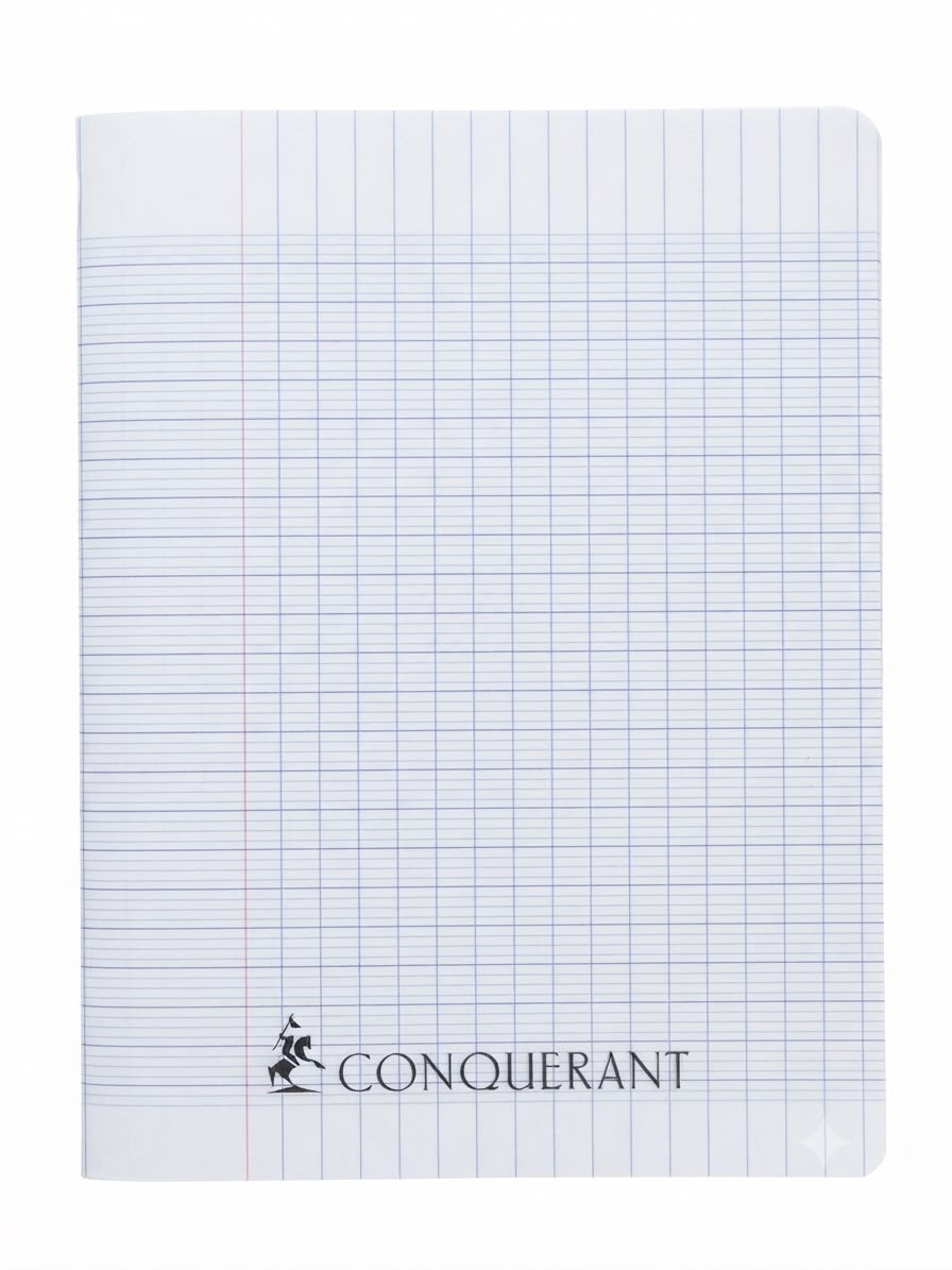 Cahier Polypro 192p A5 Blanc 70gr Conquérant