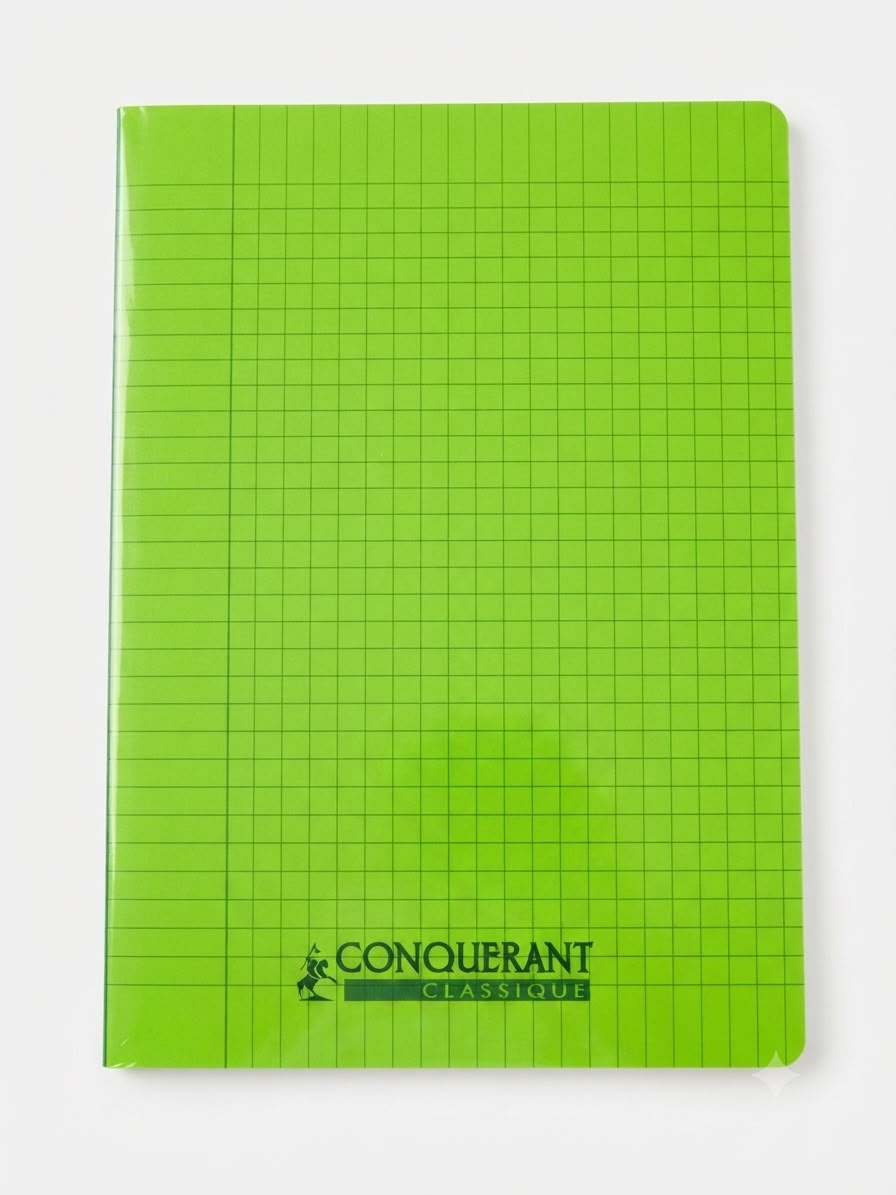Cahier 96p A4 90gr Polypro Conquérant