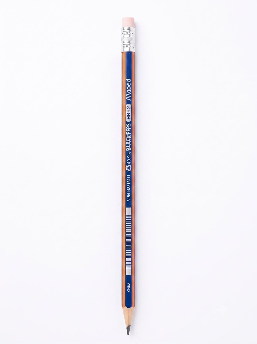 Crayon de papier Maped avec gomme HB=2