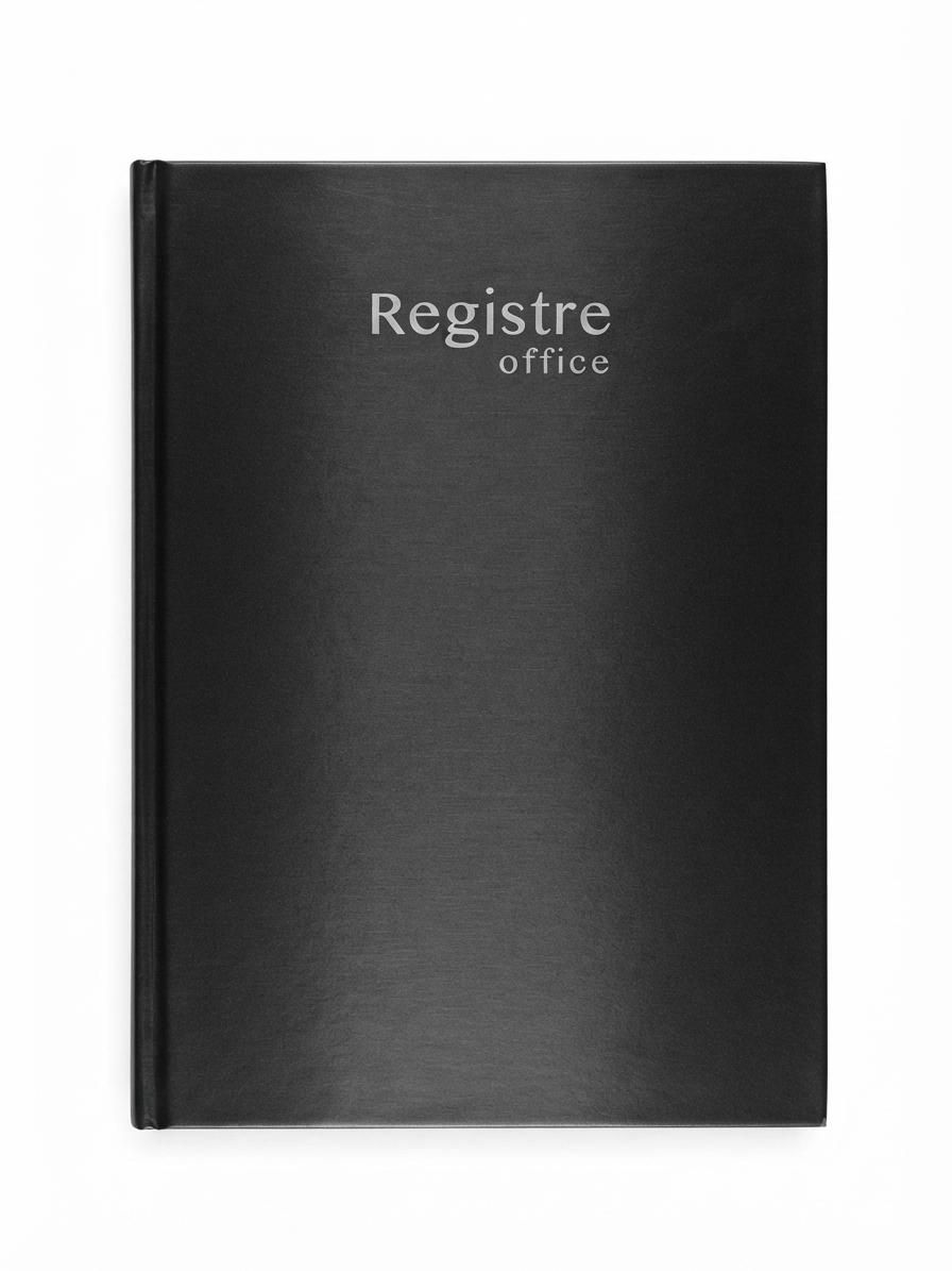 Registre 288 pages 3 mains 5x5 (21x29,7cm) bleu marine