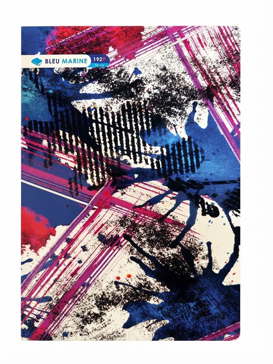 Cahier 192p A4 10x10 Bleu Marine