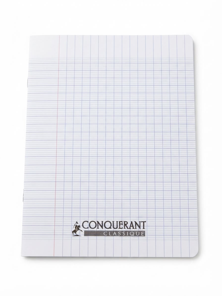 Cahier Polypro 48p A5 Blanc 90gr Conquérant