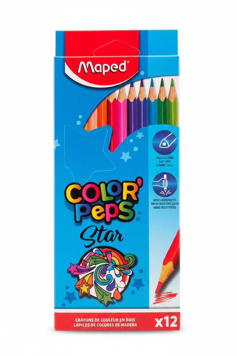 Crayon de couleur 12 couleur Maped G.f Star