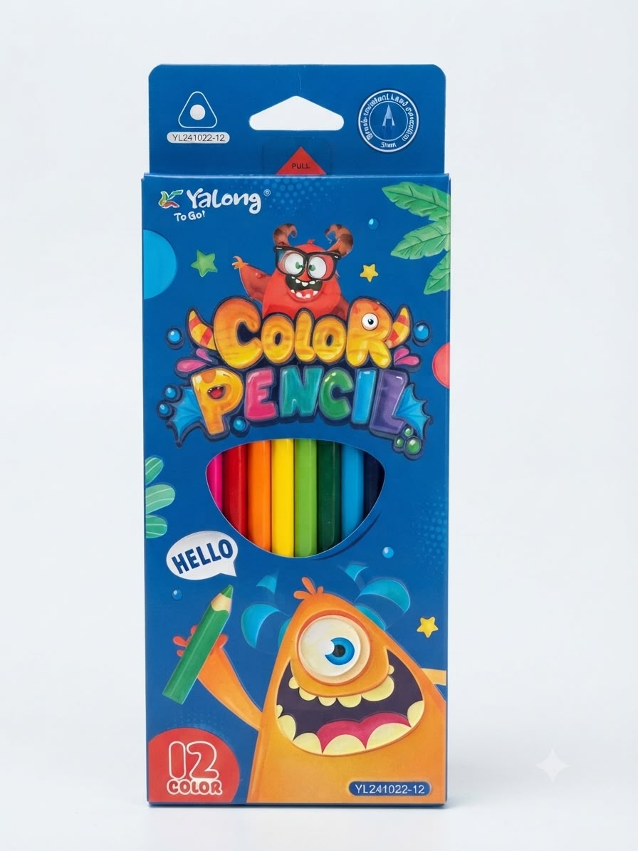 Crayon de couleur 12 color Yalong YL241022-12