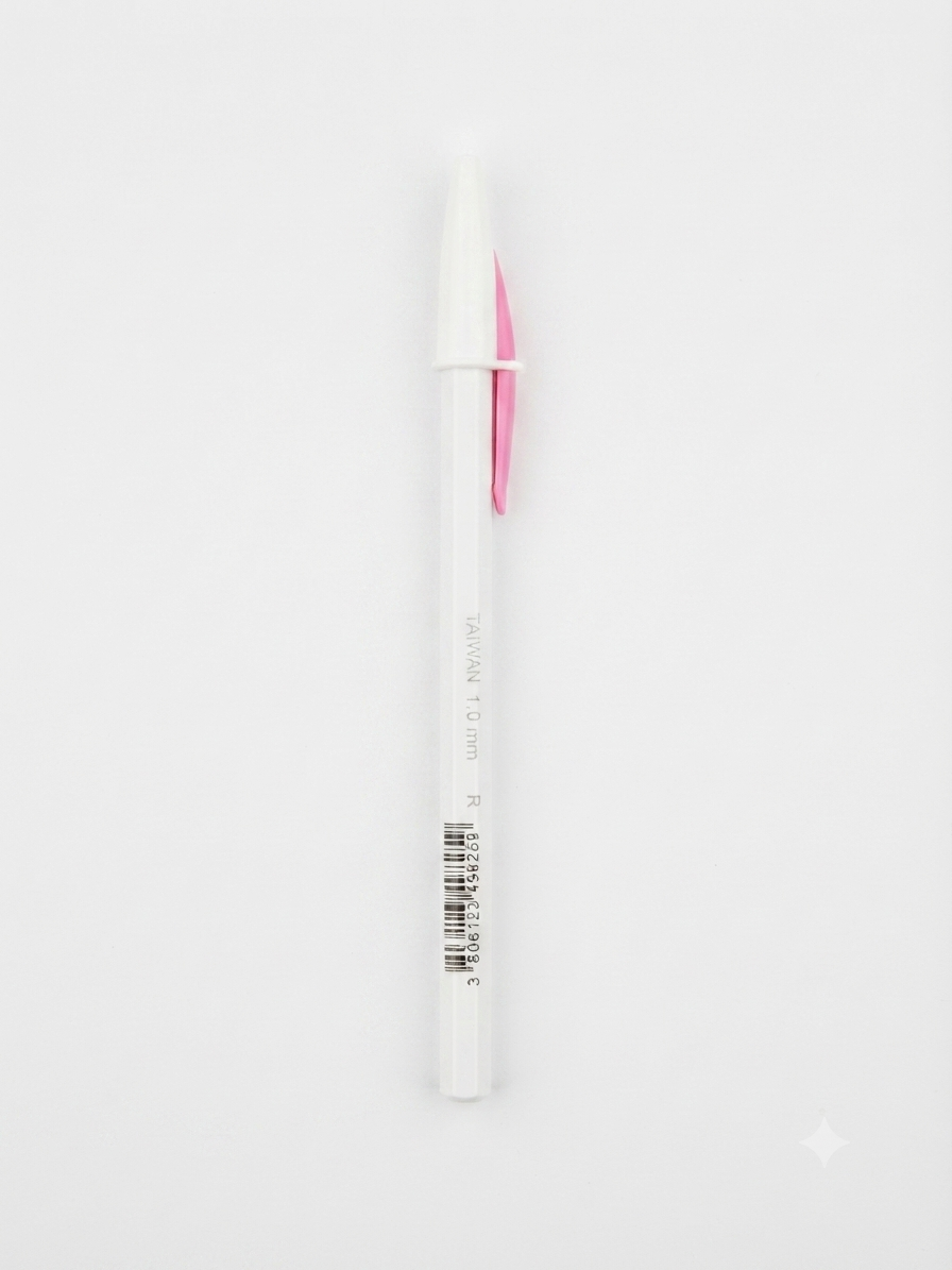 Stylo Bic blanc