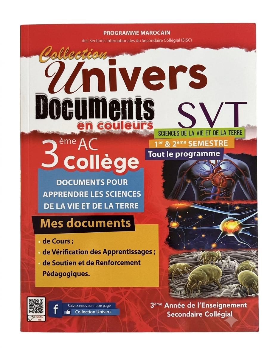 Univers Documents en couleur Svt 3ac