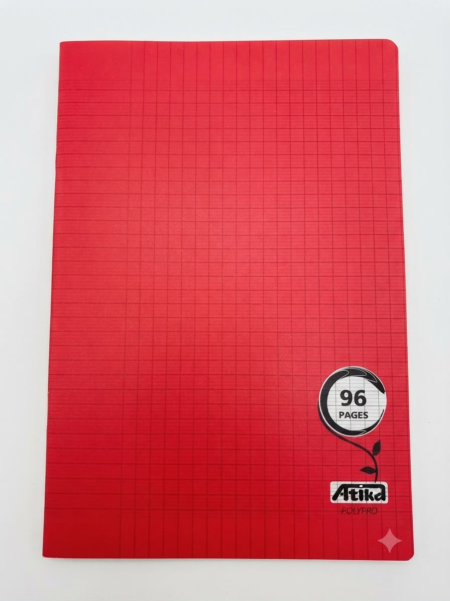 Cahier 96p A4 Polypro Atika 90gr