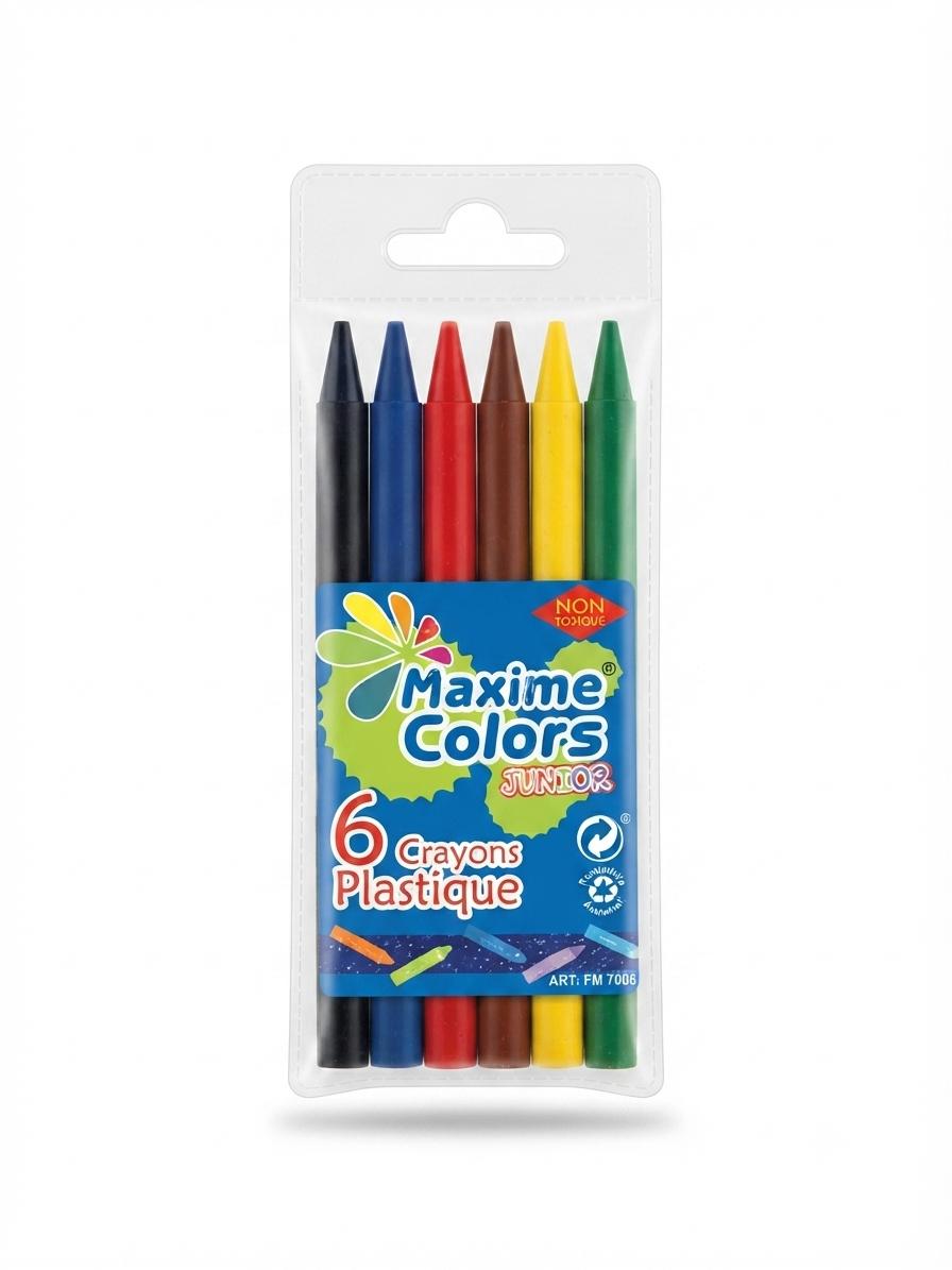 Crayon plastique 6 color