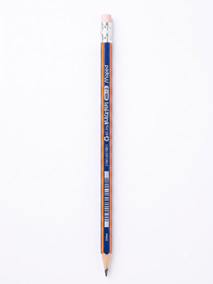 Crayon de papier Maped avec gomme HB=2