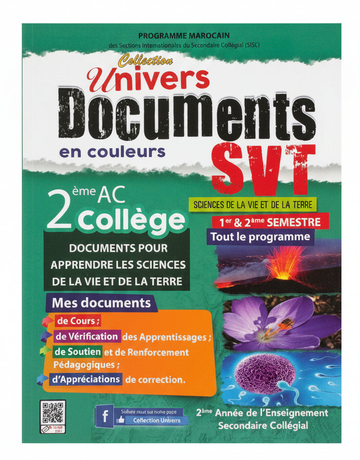 Univers Documents en couleur Svt 2ac