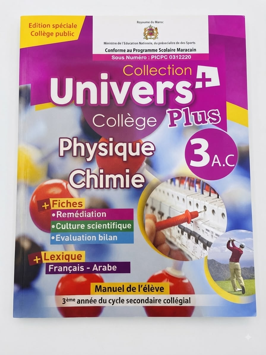 Univers Plus Physique-Chimie 3ac