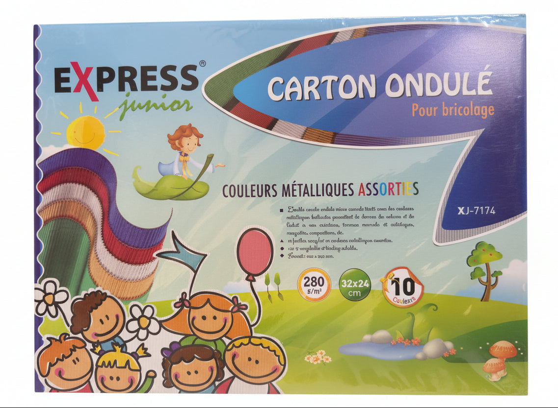 Assortiment papier ondulé métallique Express