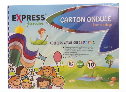 Assortiment papier ondulé métallique Express