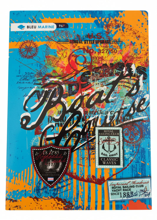 Cahier 96p A4 10x10 Bleu Marine