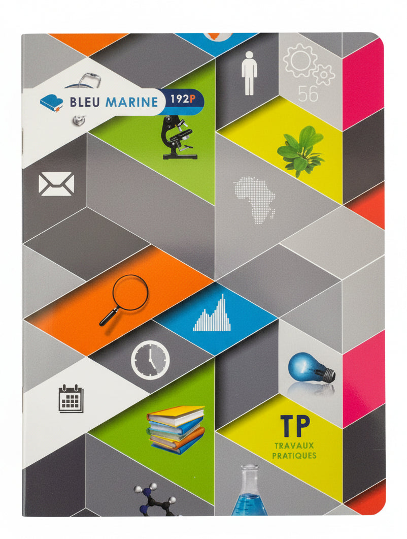 Cahier 192p A5 TP Bleu Marine