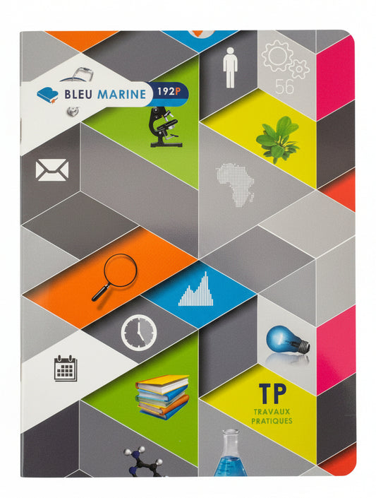 Cahier 192p A5 TP Bleu Marine