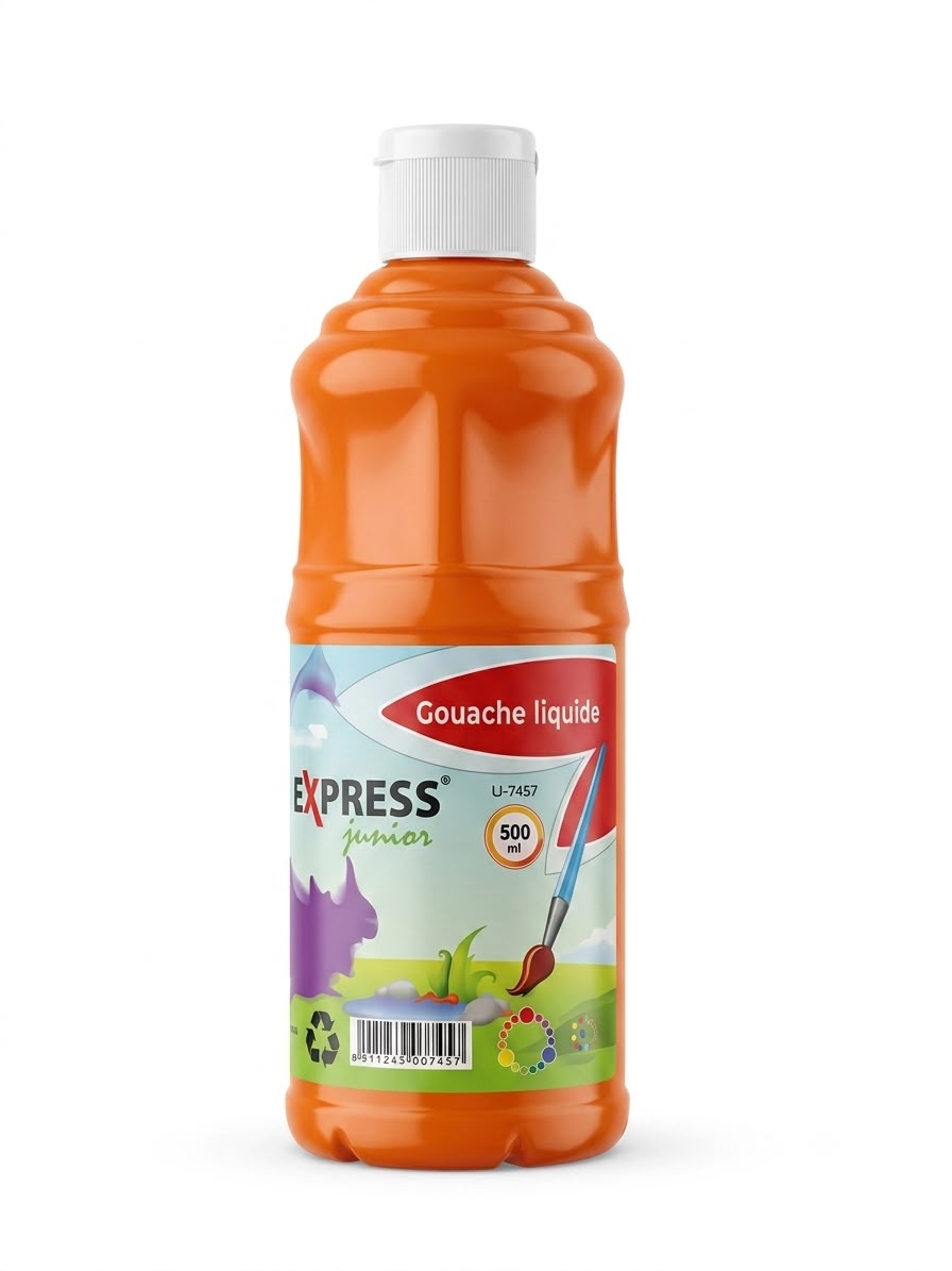 Peinture gouache bouteille 500ml express