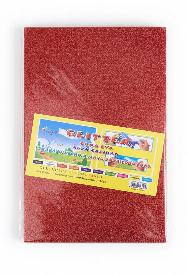 Papier mousse pailletée autocollants GLITTER