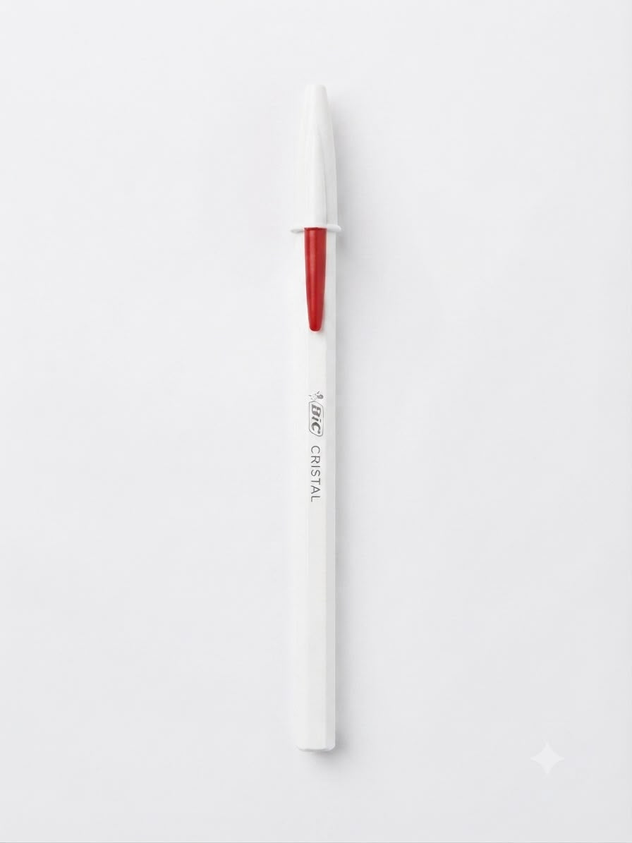 Stylo Bic blanc