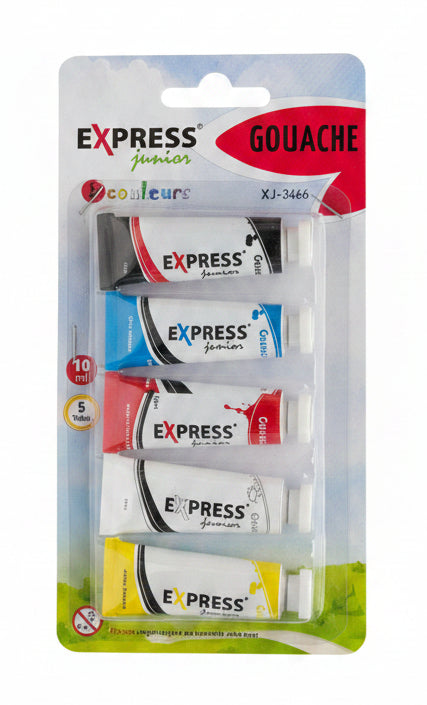 Peinture gouache 6 coul express