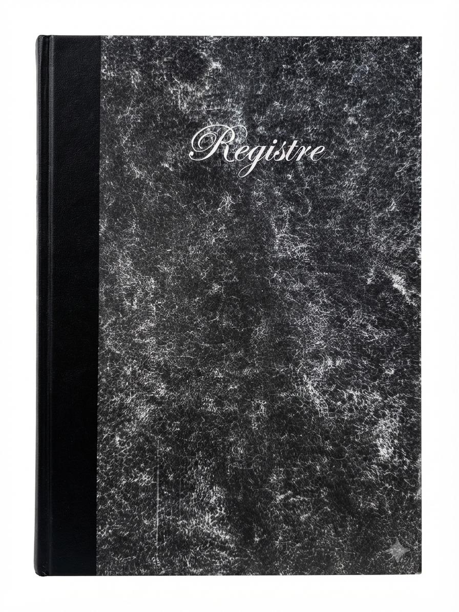 Registre 480 pages 5 mains 5x5 (21x29,7cm) bleu marine