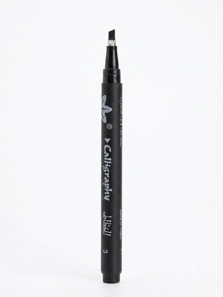 Calligraphy 3mm bleu et noir