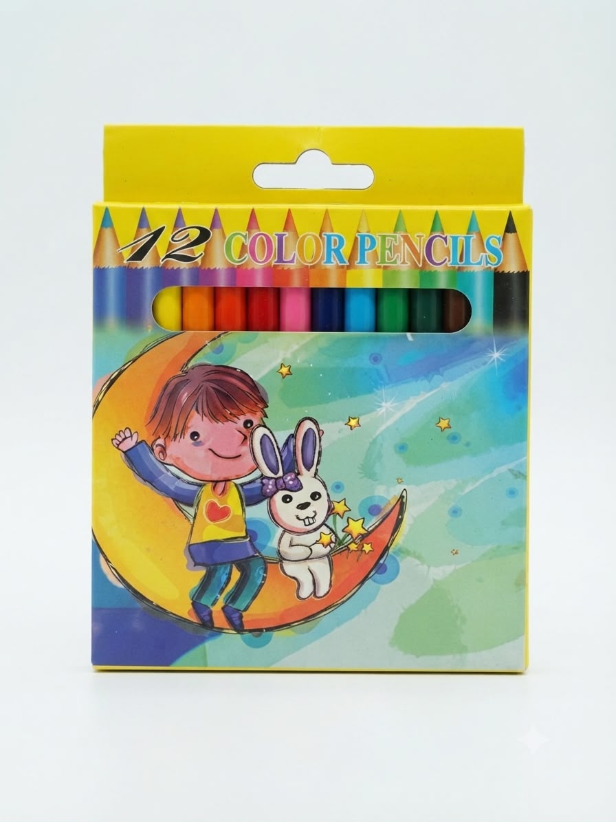 Crayon de couleur 12 Color pencils P.F