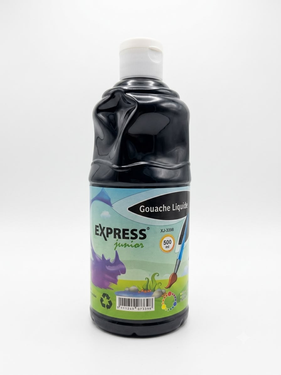 Peinture gouache bouteille 500ml express
