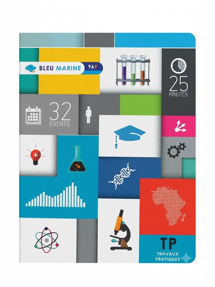 Cahier 96p tp A5 Bleu Marine