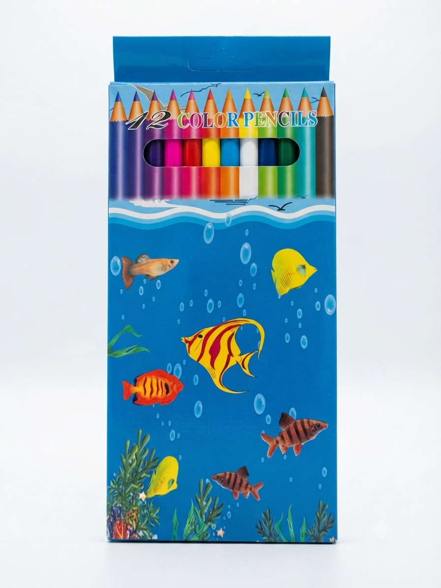 Crayon de couleur 12 Color pencils G.F