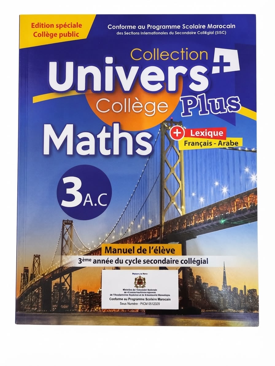 Univers Plus Maths 3ac